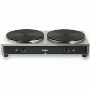 Krampouz Crêpière électrique double Confort Ø 40 cm - argenté CTCA8AA-KR