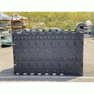 PLAST'UP ROTOMOULAGE Blindage de fosses cimetière  2,12x0,98 x1,95 m - NOIR - noir 0036336945692