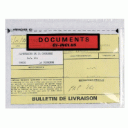 Pochette d'expédition adhésive 'documents ci-inclus' 165x228mm - Boîte de 250
