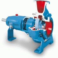 Pompe centrifuge horizontale roue semi-ouverte pour liquides chargés et aérés