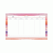 Quo Vadis - Sous-main perpétuel à feuillets - Multilingue - Iconique - Multicolore - Perpétuel - 16,5x26,5 cm - Papier Clairefontaine blanc - multi