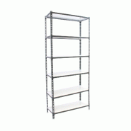 SimonRack Rayonnage métallique, 2500x1100x500 mm, 6 niveaux, tablette métallique, 200 kg au point de flexion, Antracite/Blanc - Simonclick - métal