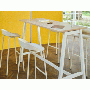Table haute Mogi avec piètement en A métallique Table haute Mogi avec piètement en A métallique