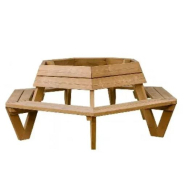 Banc tour d'arbre en bois