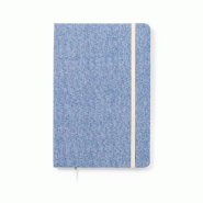 Bloc-notes bleu en coton recyclé - 8435408320023