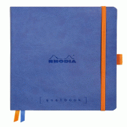 Carnet souple Goalbook Rhodiarama saphir A5, 240p./120 feuilles ivoire 90 g/m², dot grid - bleu 117748C