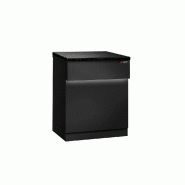 Comptoir caisse TORONTO - L600 mm - Plan de travail en granit Noir - P900