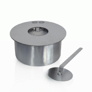 Divina Fire Brûleur rond pour cheminée au bioéthanol biocaminée inox 2,5 l d.25 cm - gris 8056157806042