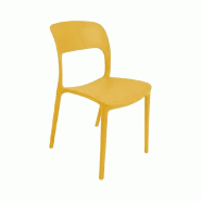 Ensemble de 20 chaises Noemi de Sicignano en polypropylène jaune, dimensions : 80 x 48 x 42 cm. - jaune plastique polypropylène 8053632017450