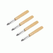 Ensemble de 4 Eplucheurs Econome Nature 16 cm Nirosta - 3176239931938 Ensemble de 4 Eplucheurs Econome Nature 16 cm Nirosta - 3176239931938