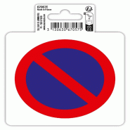 Exacompta - Réf. 67057E - 1 Panneau PVC adhésif antidérapant Défense de stationner - 10x10 cm - Rouge - rouge 67057E