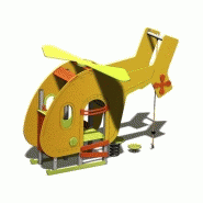 Structure de jeu hélicoptère gamme transport hel01