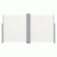 Helloshop26 - Auvent latéral rétractable 140 x 600 cm crème 02_0007160 - aluminium 3000382524634