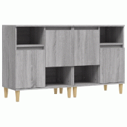 Helloshop26 - Buffet bahut commode armoire meuble de rangement organisateur cuisine salle de séjour salons lot de 2 sonoma 60 x 35 x 02_0036967 - 300