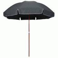 Helloshop26 - Parasol avec mât en acier 300 cm anthracite 02_0008103 - Bois massif 3000433747760