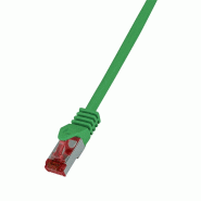 LogiLink Professional Câble patch, Cat.6, S/FTP, 1,0m, vert, 1 m - vert 4052792021318