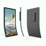 Moniteur tactile PCAP courbé en J 55" avec cadre LED - TDD-PTM-lfc550j - compatible touch à travers le verre