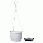 Prosperplast - Jardinière suspendue PRO 6,5 L - 27x27x16,5 cm, coloris Blanc - blanc plastique polypropylène ZA4268