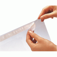 Sachet rabat adhésif 29.5x40cm - haute transparence - par 250