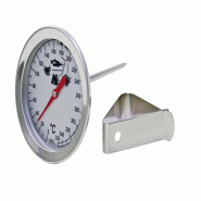 Schneider - Thermomètre, thermomètre à sonde, 0 à +350 °C - blanc inox 160005 Schneider - Thermomètre, thermomètre à sonde, 0 à +350 °C - blanc inox 160005