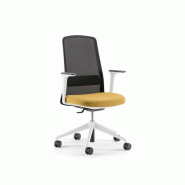 Siège de bureau Diane - Dossier résille - Piètement 5 branches - Accoudoirs réglables - Revêtement tissu polyester Trevira Siège de bureau Diane - Dossier résille - Piètement 5 branches - Accoudoirs réglables - Revêtement tissu polyester Trevira