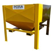 Silo de stockage transpaléttable avec trappe supplémentaire pour aliments et céréales 2 m³ - ST_2 PCMA