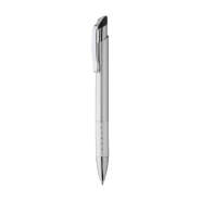 Stylo à bille - plastique avec grip aluminium, clip métal - encre bleue Stylo à bille - plastique avec grip aluminium, clip métal - encre bleue