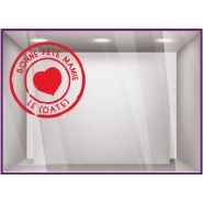 Sv793 diam57 r031 - adhésif pour vitrine - stickers vitrines - diamètre 57 cm