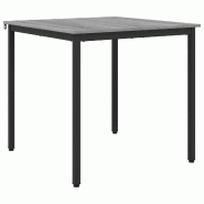 Table de salle à manger / Table de repas MÉTAL Modèle Zéphyr Ombre - 8721364408395