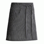 Tablier Nell45 rayé noir et blanc