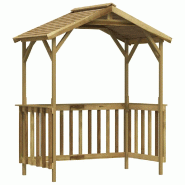VidaXL Abri de barbecue 163,5x93x210 cm Bois de pin imprégné Modèle Atlas Master Office - 315390