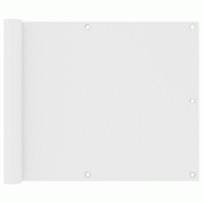 VidaXL Écran de balcon Blanc 75x600 cm Tissu Oxford Modèle Soleil Lumina - blanc 134891