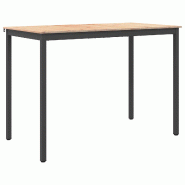 VidaXL Table de bar Naturel 110 x 55 x 105 cm Bois de pin massif Modèle Titan Évasion Plus - 892809