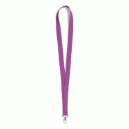 25x Corde / Lanière violette avec crochet métallique pivotant - 8412536807237