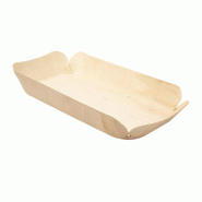 Barquette en bois de peuplier 23x11,5x3,4cm - par 50