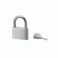 Cadenas à clé Alu, chantier, 60mm, anse acier cémenté nickelé, 3 clés - SP - gris 3150268281608 Cadenas à clé Alu, chantier, 60mm, anse acier cémenté nickelé, 3 clés - SP - gris 3150268281608