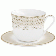 EASY LIFE Coffret Tasse Déjeuner 40 cl + sous-tasse - Festive - 035-1235969