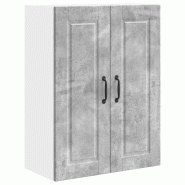 Helloshop26 - Armoire murale de cuisine moderne 60 x 31 x 80 cm rangement pratique style contemporain en bois d'ingénierie gris 02_0054391 - gris Boi