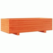Helloshop26 - Jardinière bac lit surélevé plantes fleurs terrasse jardin cire 90 x 40 x 26,5 cm bois de pin massif marron 02_0038508 - 3000217710362 Helloshop26 - Jardinière bac lit surélevé plantes fleurs terrasse jardin cire 90 x 40 x 26,5 cm bois de pin massif marron 02_0038508 - 3000217710362