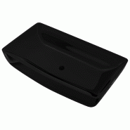 Helloshop26 - Vasque rectangulaire céramique pour salle de bain noir 02_0002498 - 3000099951532