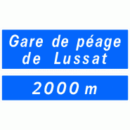 Panneau directionnel D47b - Gare de péage - présignalisation obligatoire en résine thermoplastique Panneau directionnel D47b - Gare de péage - présignalisation obligatoire en résine thermoplastique