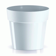 Prosperplast - Pot CUBE BASIC - 19,9x19,9x18,3 cm, blanc - blanc plastique polypropylène ZA3579