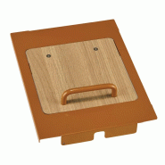 Rossignol Couvercle central avec trappe Venus - biodéchets - marron / compact HPL - RAL 8001 / chêne clair - 3019920504700