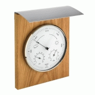 Station météo mécanique à aiguille - chêne huilé / aluminium - Thermomètre -30° à +50°C - Hygromètre 0 à 100% RH - #2079/2T Station météo mécanique à aiguille - chêne huilé / aluminium - Thermomètre -30° à +50°C - Hygromètre 0 à 100% RH - #2079/2T