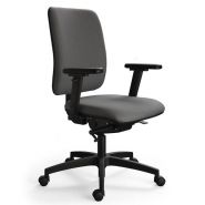 Tasko - chaise de bureau - sitis - roulettes design blanches
