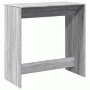 VidaXL Table de bar sonoma gris 102x50x103,5 cm bois d'ingénierie Modèle Boréal Balcon Élite - 854432