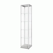 Vitrine En Verre Carrée Illuminée 40 x 40 x 200 cm Vitrine En Verre Carrée Illuminée 40 x 40 x 200 cm