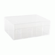 Aulica Boîte à thé 4 compartiments 21.6x16.8x8.5cm - transparent 629703 Aulica Boîte à thé 4 compartiments 21.6x16.8x8.5cm - transparent 629703