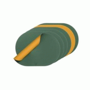 Bjorn Set de table ovale réversible - 6 pièces - Cuir recyclé jaune moutarde et vert sapin - multicolore 3701488308295 Bjorn Set de table ovale réversible - 6 pièces - Cuir recyclé jaune moutarde et vert sapin - multicolore 3701488308295