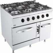 Cuistance BASE 900 Cuisinière à gaz 6 BR. Avec four à gaz - 7178.3025 COMBISTEEL - 7178.3025 Cuistance BASE 900 Cuisinière à gaz 6 BR. Avec four à gaz - 7178.3025 COMBISTEEL - 7178.3025